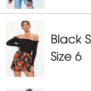 Floral satin mini skirt PrettyLittleThing